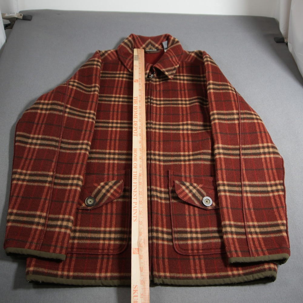 Vintage REI Plaid Wool Nylon Heavyweight Men Field Chore Jacket M Retro Cabin - Picture 8 of 15